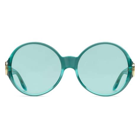 gucci blue round asian fit sunglasses|gucci vintage round sunglasses.